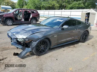 2020 Ford Mustang GT with VIN 1FA6P8CFXL5178029, listed as a Copart auction lot 56962865 with 43,551 mi miles and Salvage title. Bid and sale history available at DreamBid. Image 1.