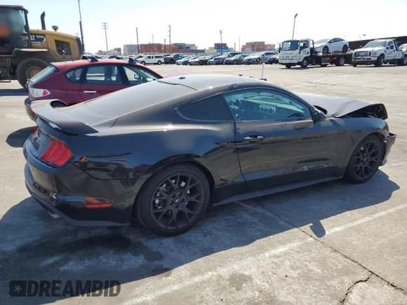 2019 Ford Mustang EcoBoost with VIN 1FA6P8TH7K5181406, listed as a Copart auction lot 52205595 with 58,591 mi miles and Salvage Title. Bid and sale history available at carsss.com. Image 3.