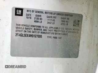 2017 Buick Regal Sport Touring with VIN 2G4GL5EX4H9127095, listed as a Copart auction lot 59060065 with 69,321 mi miles and Salvage title. Bid and sale history available at DreamBid. Image 12.