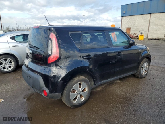 2015 Kia Soul with VIN KNDJN2A24F7220503, listed as a Copart auction lot 53996335 with 0 mi miles and Clean Title. Bid and sale history available at carsss.com. Image 3.