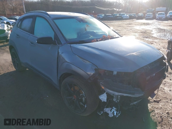 2021 Hyundai Kona Night Edition with VIN KM8K6CA59MU709345, listed as a IAAI auction lot 41197189 with 29,329 mi miles and . Bid and sale history available at carsss.com. Image 6.