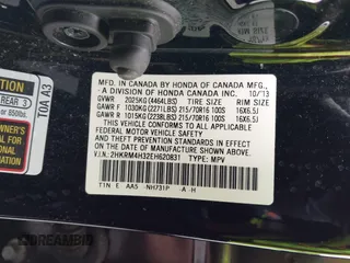 2014 Honda CR-V LX with VIN 2HKRM4H32EH620831, listed as a IAAI auction lot 41808823 with 93,281 mi miles. Bid and sale history available at carsss.com. Image 9.