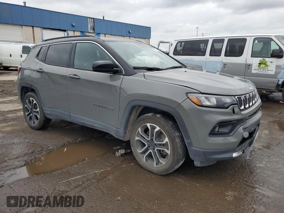 2023 Jeep Compass Limited with VIN 3C4NJDCN6PT561222, listed as a Copart auction lot 80028534 with 24,002 mi miles and Salvage Title. Bid and sale history available at carsss.com. Image 4.
