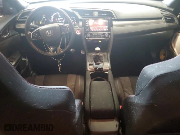 2019 Honda Civic Si with VIN 2HGFC1E55KH705260, listed as a Copart auction lot 51404525 with 79,528 mi miles and Salvage Title. Bid and sale history available at DreamBid. Image 8.