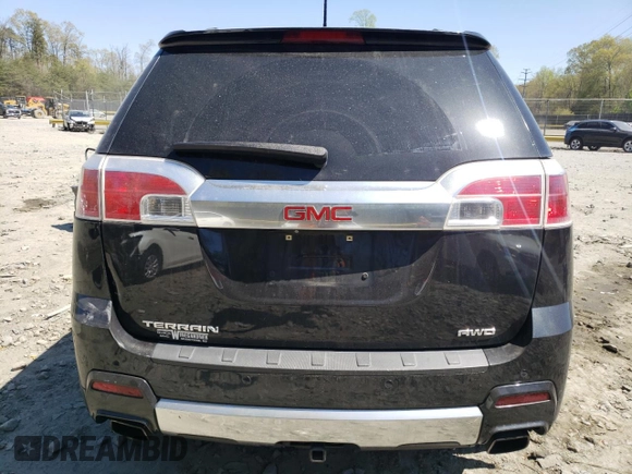 2015 GMC Terrain Denali with VIN 2GKFLZE3XF6318074, listed as a Copart auction lot 53502895 with 158,431 mi miles and Salvage title. Bid and sale history available at DreamBid. Image 6.