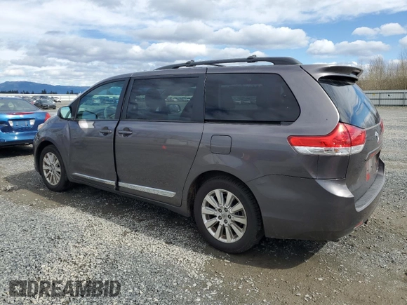 2012 Toyota Sienna LE with VIN 5TDJK3DC7CS047290, listed as a Copart auction lot 50822655 with 173,675 mi miles and Salvage Title. Bid and sale history available at carsss.com. Image 2.