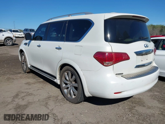 2013 Infiniti QX56 with VIN JN8AZ2NE5D9061442, listed as a IAAI auction lot 41880672 with 182,953 mi miles and . Bid and sale history available at DreamBid. Image 3.