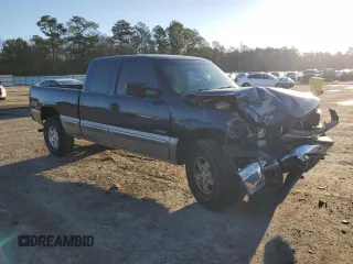 2002 Chevrolet Silverado 1500 LT with VIN 2GCEK19T721166459, listed as a Copart auction lot 44781525 with 199,652 mi miles and Salvage Title. Bid and sale history available at carsss.com. Image 4.