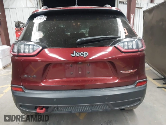 2019 Jeep Cherokee Trailhawk Elite with VIN 1C4PJMBX9KD157485, listed as a IAAI auction lot 41419531 with 63,208 mi miles. Bid and sale history available at carsss.com. Image 16.