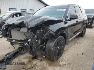 2024 Hyundai Palisade Calligraphy z VIN KM8R7DGE4RU688467, wystawiony jako Copart lot #81743444 z przebiegiem 12 131 mil mil oraz Szkoda całkowita • Salvage title. Historia ofert i sprzedaży dostępna na DreamBid. Obrazek 1.