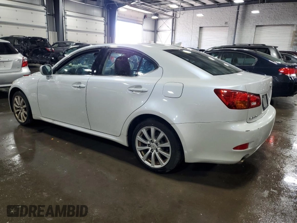 2008 Lexus IS 250 z VIN JTHCK262282025864, wystawiony jako Copart lot #56234545 z przebiegiem Nie podano mil oraz Czysty tytuł • Clean title. Historia ofert i sprzedaży dostępna na DreamBid. Obrazek 2.