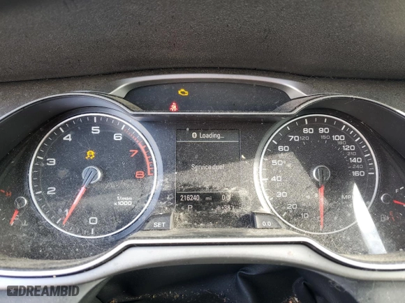 2013 Audi A4 Premium Plus with VIN WAUFFAFL2DN006050, listed as a Copart auction lot 50873895 with 216,240 mi miles and Clean Title. Bid and sale history available at carsss.com. Image 9.