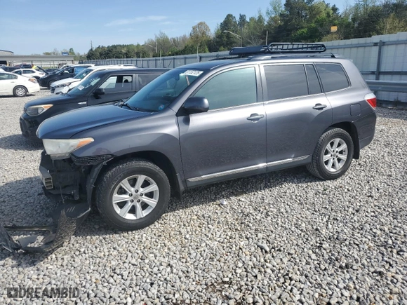 2013 Toyota Highlander with VIN 5TDZK3EH5DS134880, listed as a Copart auction lot 51152125 with 133,503 mi miles and Salvage Title. Bid and sale history available at carsss.com. Image 1.