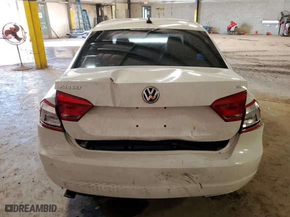 2013 Volkswagen Passat SE with VIN 1VWBP7A31DC001987, listed as a Copart auction lot 49449105 with 100,353 mi miles and Salvage Title. Bid and sale history available at carsss.com. Image 6.