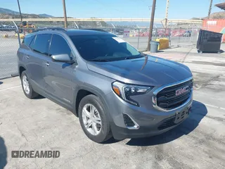 2020 GMC Terrain SLE with VIN 3GKALMEV0LL110856, listed as a IAAI auction lot 42110806 with 54,663 mi miles and . Bid and sale history available at carsss.com. Image 1.