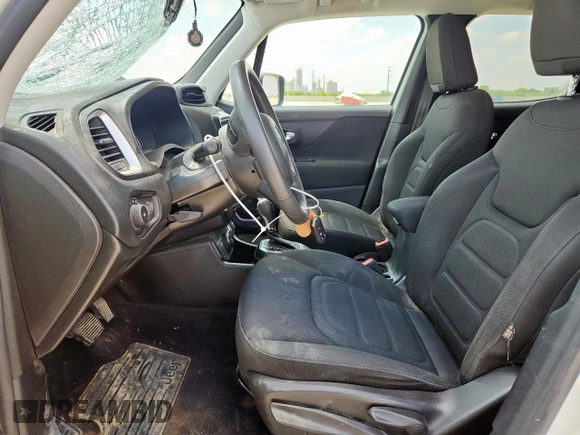 2018 Jeep Renegade Latitude with VIN ZACCJBBB2JPH65906, listed as a Copart auction lot 58846045 with 88,051 mi miles and Salvage title. Bid and sale history available at DreamBid. Image 7.