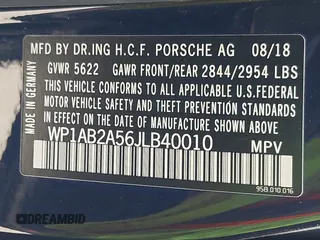 2018 Porsche Macan S with VIN WP1AB2A56JLB40010, listed as a IAAI auction lot 42126731 with 30,016 mi miles and . Bid and sale history available at DreamBid. Image 9.