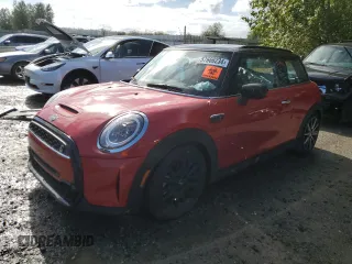 2023 MINI Hardtop Cooper S with VIN WMW53DH02P2S59383, listed as a Copart auction lot 57666234 with Not Provided miles and Salvage Title. Bid and sale history available at DreamBid. Image 1.