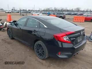 2020 Honda Civic Sedan Sport with VIN 19XFC2F89LE023377, listed as a IAAI auction lot 41808289 with 68,860 mi miles. Bid and sale history available at carsss.com. Image 3.