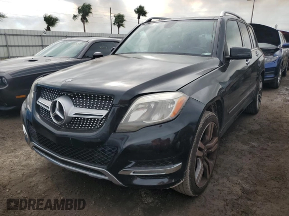 2014 Mercedes-Benz GLK 350 with VIN WDCGG5HB1EG172625, listed as a Copart auction lot 76698554 with 134,797 mi miles and Salvage Title. Bid and sale history available at DreamBid. Image 1.