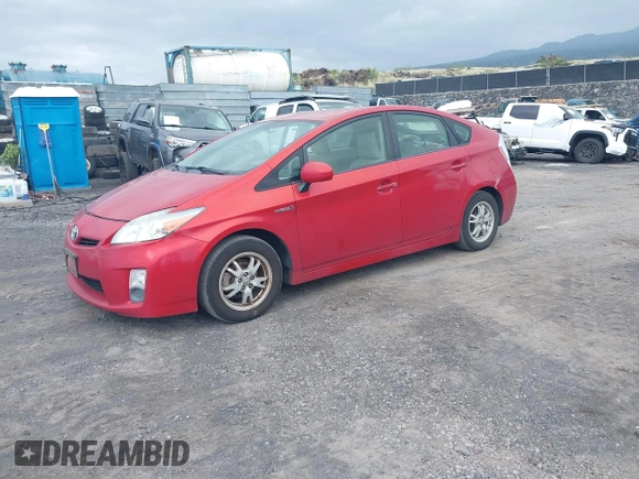 2011 Toyota Prius I with VIN JTDKN3DU0B1435476, listed as a IAAI auction lot 41723983 with 218,997 mi miles. Bid and sale history available at carsss.com. Image 2.