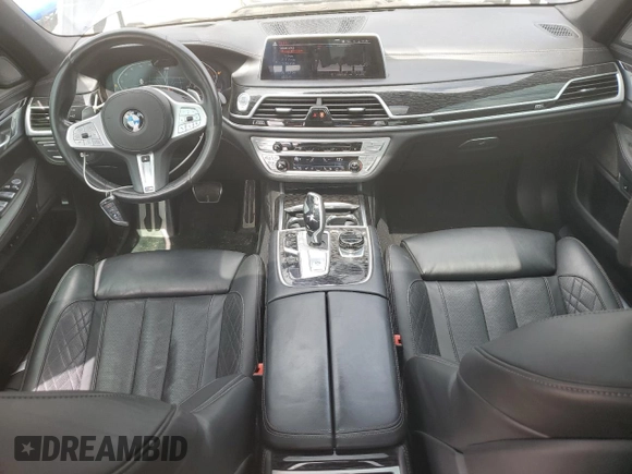 2020 BMW 7 Series 750i xDrive with VIN WBA7U2C04LGJ59672, listed as a Copart auction lot 60959675 with Not provided miles and Salvage title. Bid and sale history available at DreamBid. Image 8.