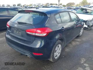 2017 Kia Forte5 LX with VIN KNAFK5A83H5709281, listed as a IAAI auction lot 41482492 with 74,979 mi miles. Bid and sale history available at carsss.com. Image 4.
