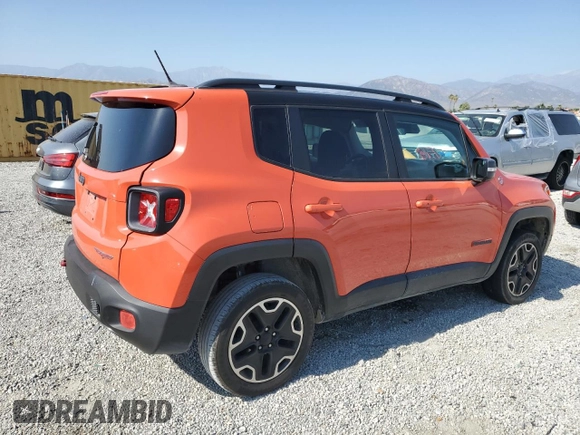 2016 Jeep Renegade Trailhawk with VIN ZACCJBCT9GPD54583, listed as a Copart auction lot 60826395 with 178,307 mi miles and Salvage title. Bid and sale history available at DreamBid. Image 3.