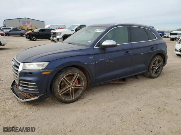 2018 Audi SQ5 Premium Plus with VIN WA1A4AFYXJ2078331, listed as a Copart auction lot 84516924 with 71,578 mi miles and Salvage Title. Bid and sale history available at carsss.com. Image 1.