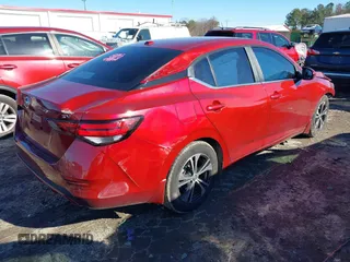 2020 Nissan Sentra SV with VIN 3N1AB8CV2LY276407, listed as a IAAI auction lot 41271038 with 53,563 mi miles. Bid and sale history available at carsss.com. Image 4.