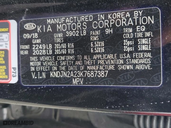 2019 Kia Soul with VIN KNDJN2A23K7687387, listed as a Copart auction lot 79236774 with 53,237 mi miles and Salvage Title. Bid and sale history available at carsss.com. Image 12.