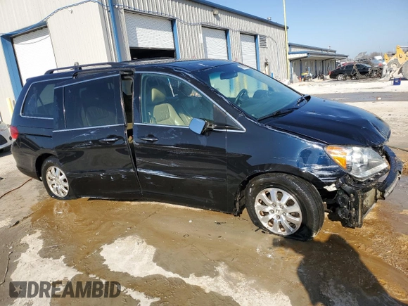 2009 Honda Odyssey EX-L with VIN 5FNRL38799B044921, listed as a Copart auction lot 49167805 with 186,542 mi miles and Salvage Title. Bid and sale history available at carsss.com. Image 4.