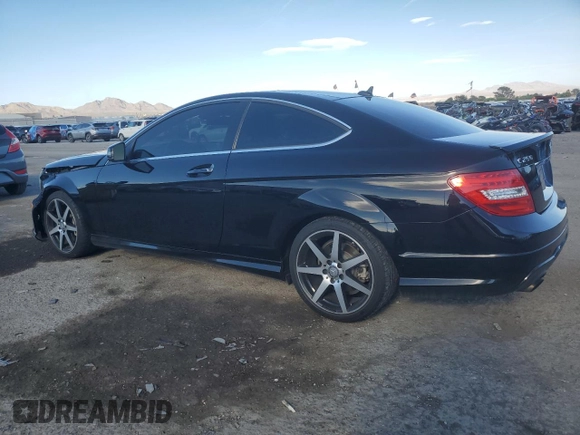 2015 Mercedes-Benz C 250 with VIN WDDGJ4HBXFG369365, listed as a Copart auction lot 50427895 with 95,356 mi miles and Salvage Title. Bid and sale history available at carsss.com. Image 2.
