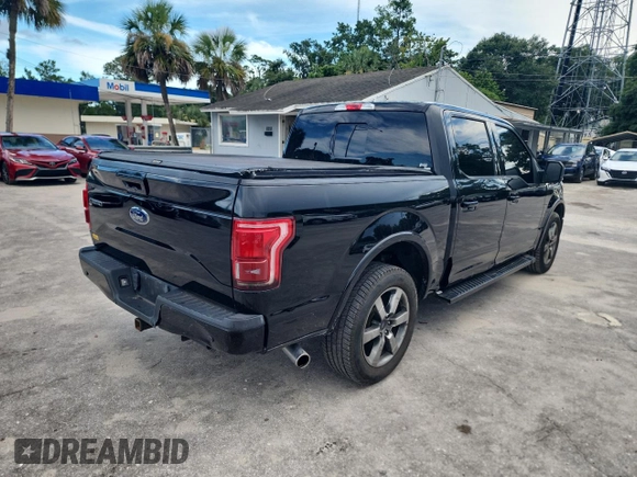 2017 Ford F-150 XL with VIN 1FTEW1CF3HFB43222, listed as a Copart auction lot 63914005 with 87,791 mi miles and Salvage title. Bid and sale history available at DreamBid. Image 4.
