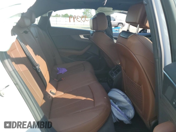 2019 Audi A4 Premium Plus with VIN WAUENAF45KN011604, listed as a Copart auction lot 59967812 with 33,399 mi miles. Bid and sale history available at carsss.com. Image 6.