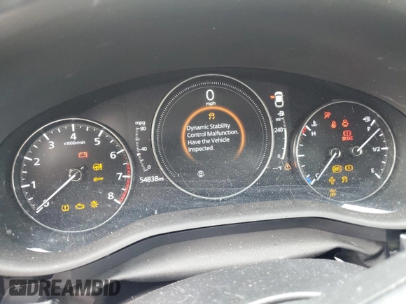 2022 Mazda CX-30 S Premium with VIN 3MVDMBDLXNM416419, listed as a Copart auction lot 54128265 with 54,838 mi miles and Salvage title. Bid and sale history available at DreamBid. Image 9.