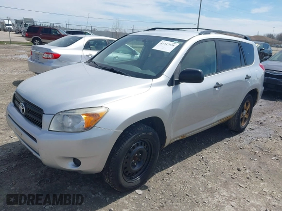 2007 Toyota RAV4 with VIN JTMBD33V576046176, listed as a IAAI auction lot 42147958 with 277,555 mi miles. Bid and sale history available at carsss.com. Image 2.