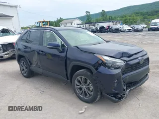 2025 Toyota RAV4 Hybrid XLE Premium with VIN JTMB6RFV5SD156819, listed as a IAAI auction lot 42351352 with 6,487 mi miles and . Bid and sale history available at DreamBid. Image 1.
