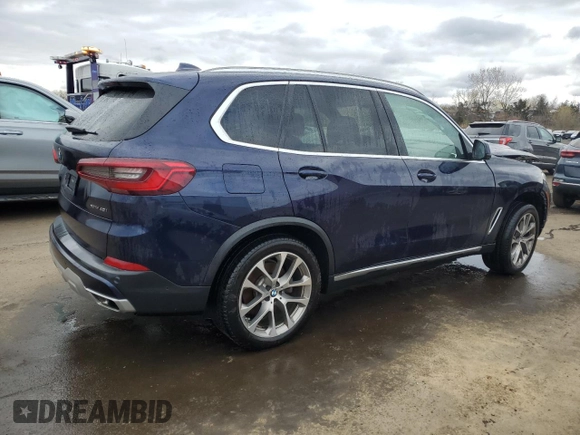 2020 BMW X5 xDrive40i with VIN 5UXCR6C05L9B00842, listed as a Copart auction lot 53187955 with Not provided miles and Salvage title. Bid and sale history available at DreamBid. Image 3.