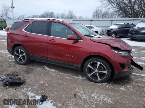 2019 Chevrolet Equinox LT with VIN 2GNAXLEX4K6206429, listed as a Copart auction lot 87500565 with 69,172 mi miles and Salvage Title. Bid and sale history available at DreamBid. Image 4.