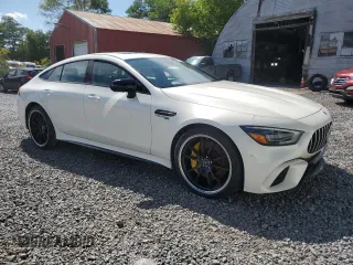 2019 Mercedes-Benz AMG GT 63 S with VIN WDD7X8KB7KA006551, listed as a Copart auction lot 59357545 with Not provided miles and Salvage title. Bid and sale history available at DreamBid. Image 4.