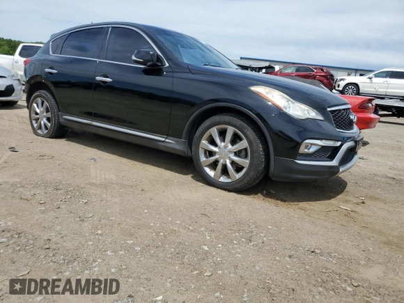 2017 Infiniti QX50 with VIN JN1BJ0RP8HM384476, listed as a Copart auction lot 60122425 with 117,307 mi miles and Clean title. Bid and sale history available at DreamBid. Image 4.