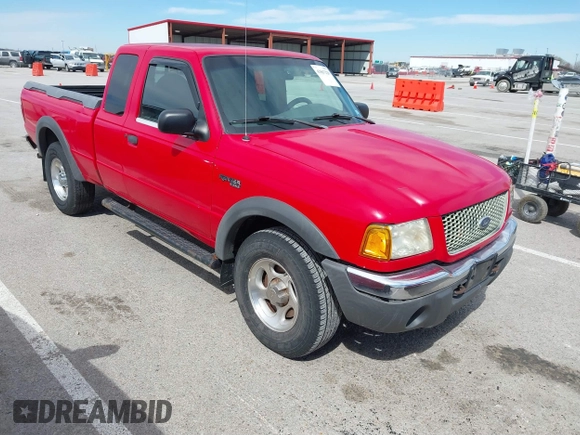 2002 Ford Ranger XL Fleet with VIN 1FTZR45E82PA15624, listed as a IAAI auction lot 41867220 with 207,603 mi miles. Bid and sale history available at carsss.com. Image 1.