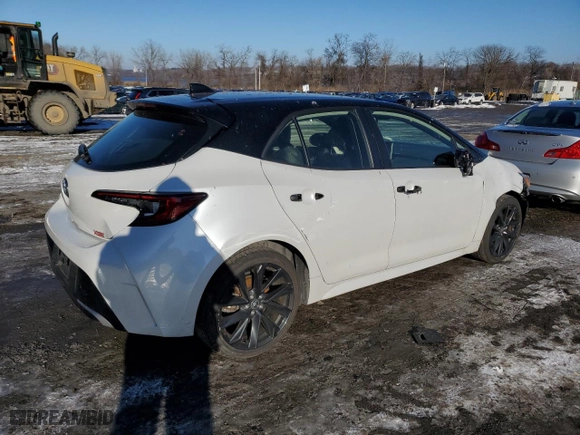 2023 Toyota Corolla Hatchback XSE with VIN JTNC4MBE2P3213599, listed as a Copart auction lot 86010064 with 11,468 mi miles and Salvage Title. Bid and sale history available at carsss.com. Image 3.