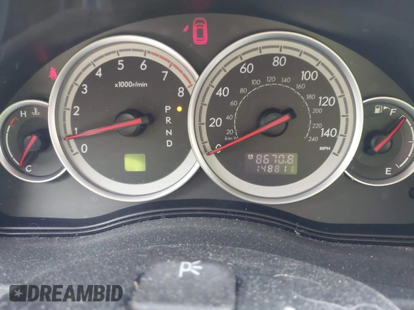 2005 Subaru Legacy with VIN 4S3BP616357310121, listed as a IAAI auction lot 42799903 with 148,811 mi miles and . Bid and sale history available at DreamBid. Image 7.