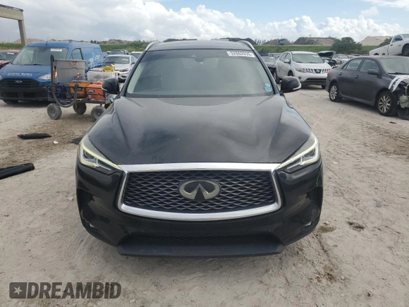 2019 Infiniti QX50 LUXE with VIN 3PCAJ5M17KF122876, listed as a Copart auction lot 52602035 with 95,387 mi miles and Salvage Title. Bid and sale history available at carsss.com. Image 5.
