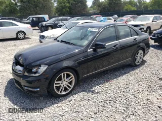 2012 Mercedes-Benz C 300 Sport with VIN WDDGF8BB2CR202340, listed as a Copart auction lot 63282835 with 111,000 mi miles and Salvage title. Bid and sale history available at DreamBid. Image 1.