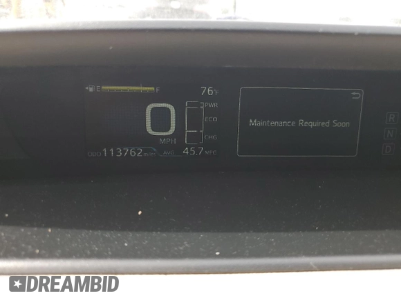2017 Toyota Prius Two z VIN JTDKBRFU7H3055041, wystawiony jako Copart lot #49469455 z przebiegiem 113 762 mil mil oraz Szkoda całkowita • Salvage title. Historia ofert i sprzedaży dostępna na DreamBid. Obrazek 9.