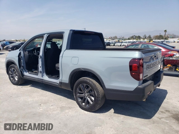 2024 Honda Ridgeline Sport with VIN 5FPYK3F18RB021179, listed as a Copart auction lot 55466935 with 8,400 mi miles and Salvage title. Bid and sale history available at DreamBid. Image 2.