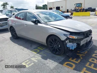 2025 Mazda 3 S Select Sport with VIN JM1BPABM6S1762353, listed as a IAAI auction lot 41967604 with 7,844 mi miles and . Bid and sale history available at DreamBid. Image 1.